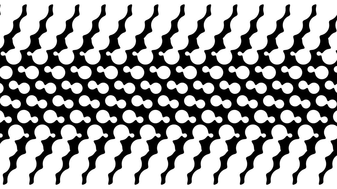 Polka dot pattern animation. Modern geometrical circle. Loop animation.