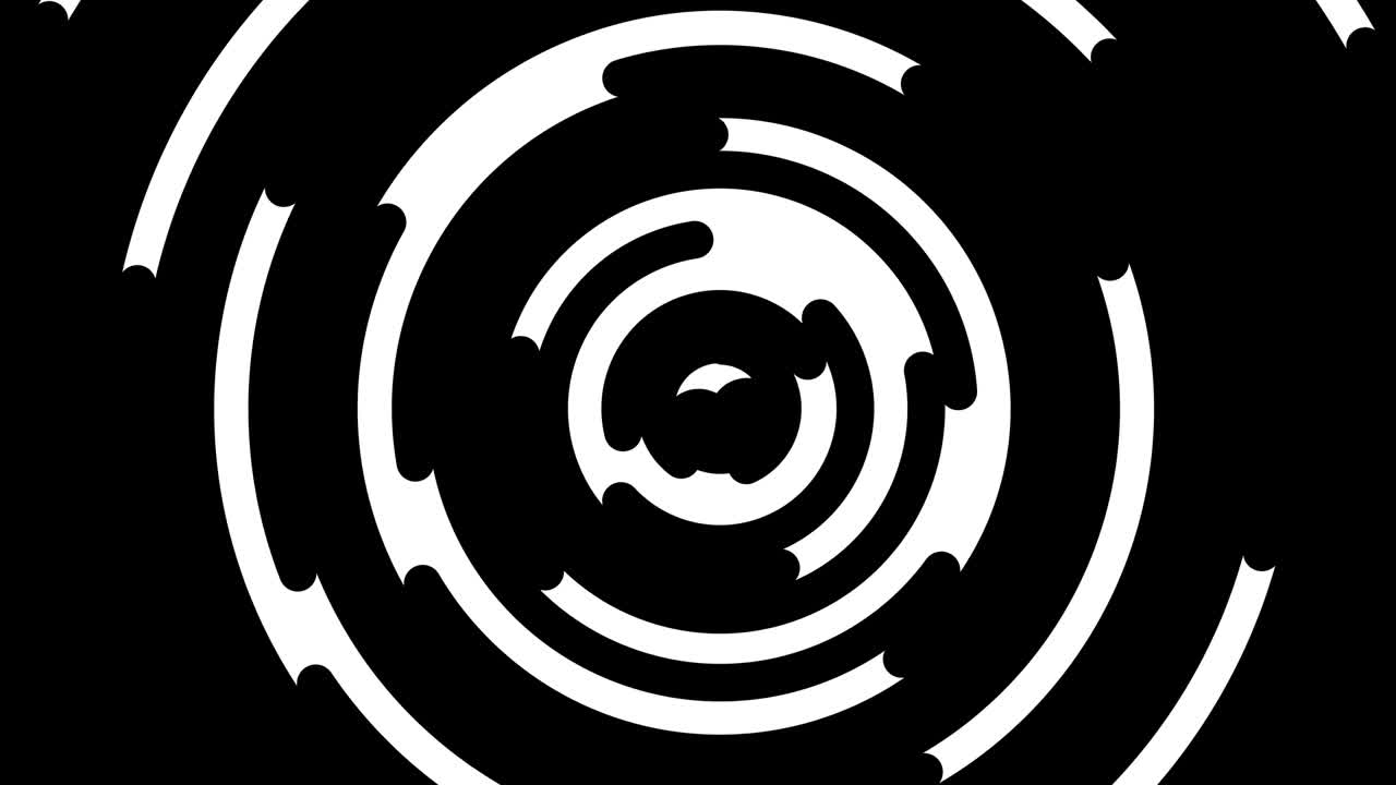 Circle Transition Mask on a white background. Transition Video Element. 4K