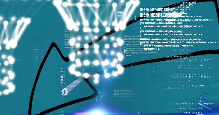 Animation of shapes over arrow and data processing