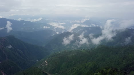misty mountain view