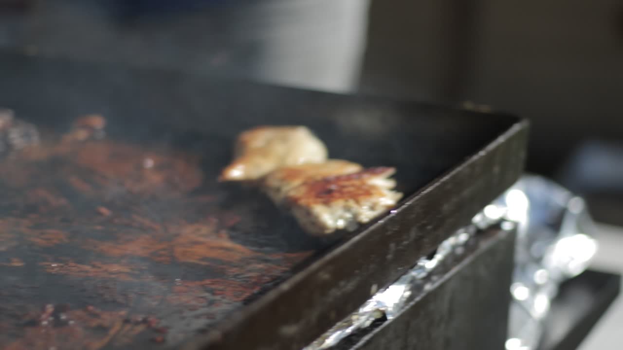 cookout after conference. 1080p UHD video @30p 30fps