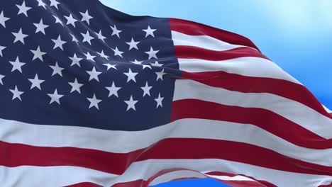 seamless loop united states of america flag.