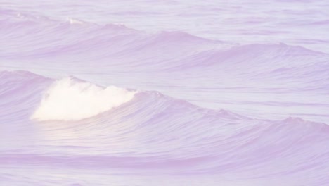 a serene portrayal of gentle ocean waves underneath the soft light, capturing the calm and beauty of nature's tranquil seascape