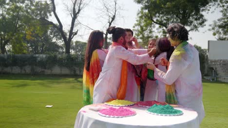 Indian-people-celebrating-Holi-festival