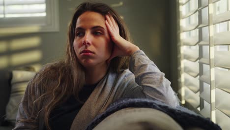 woman is depressed from too much social media scrolling