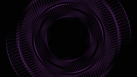 spiral and helix futuristic lines in dark space