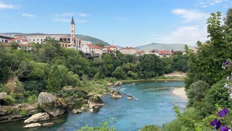 mostar old town city bridge bosnia and herzegovina balkan balkans country stari most