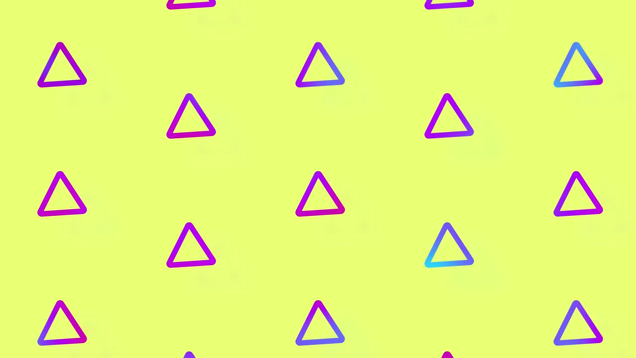 patrón de formas geométricas en vibrantes gradientes holográficos de colores de neón. retro, estilo de los años 80 y 90 de memphis. fondo abstracto vintage animado. diseño de arte pop sin costuras. movimiento de video 4k