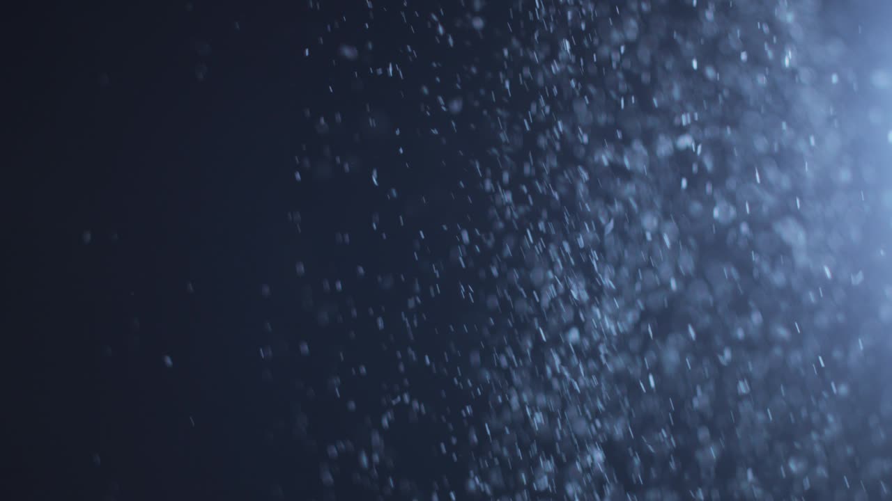4k Black Background of Particles, Dust and Smoke Moving