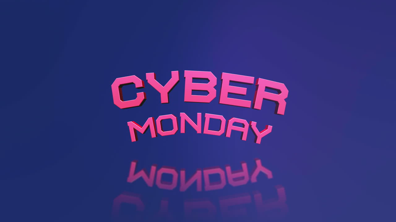 tonos vívidos: texto de lunes cibernético moderno y colorido en gradiente