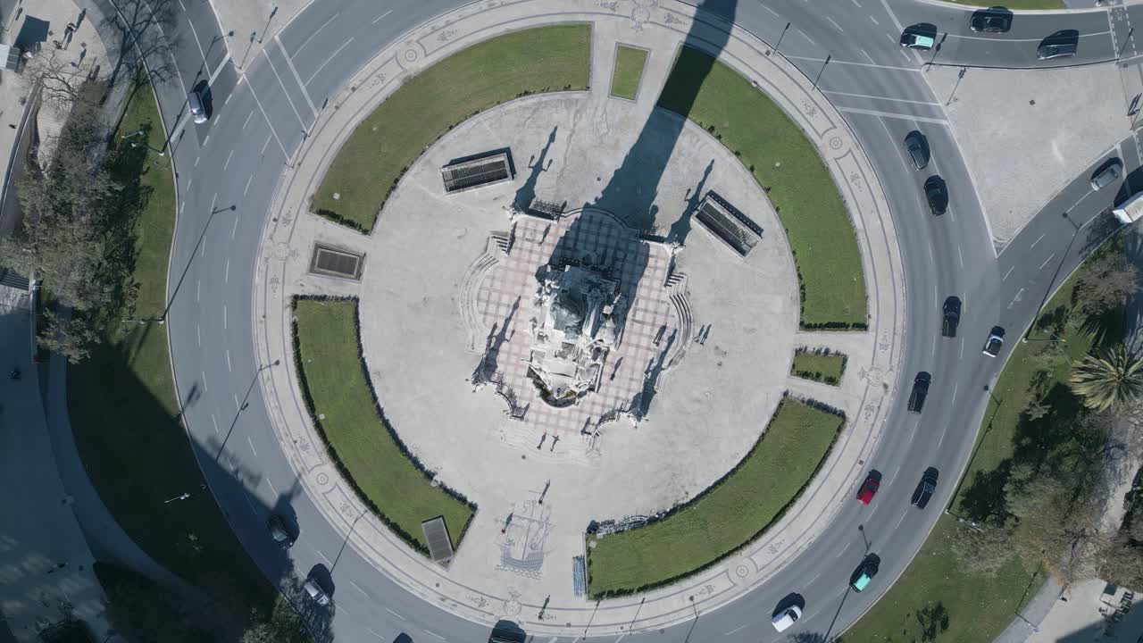 marques de pombal 광장, 리스본, 포르투갈의 상위 뷰