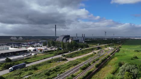 suez recycling and recovery plant bristol uk drone,aerial