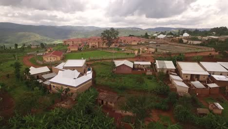 large village in rwanda, central east africa