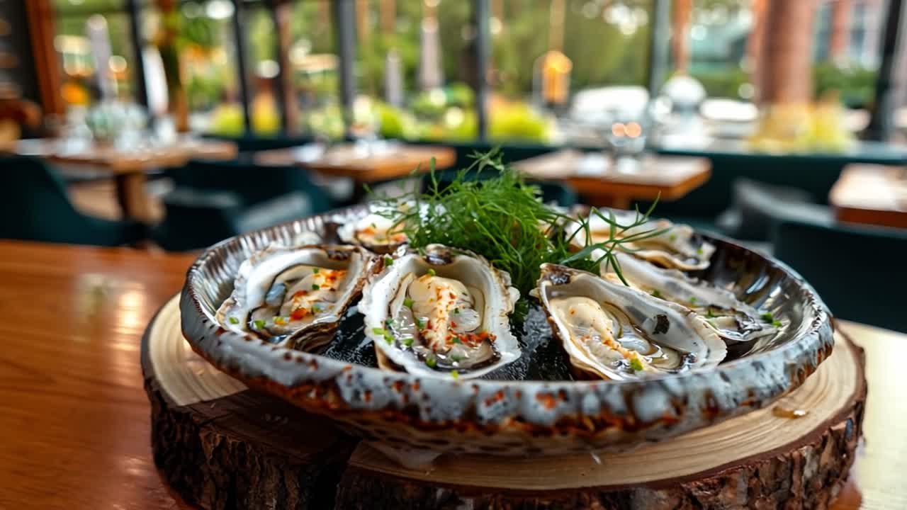 Platter of Fresh Oysters