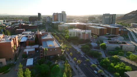 ASU-Campus-Bei-Sonnenuntergang