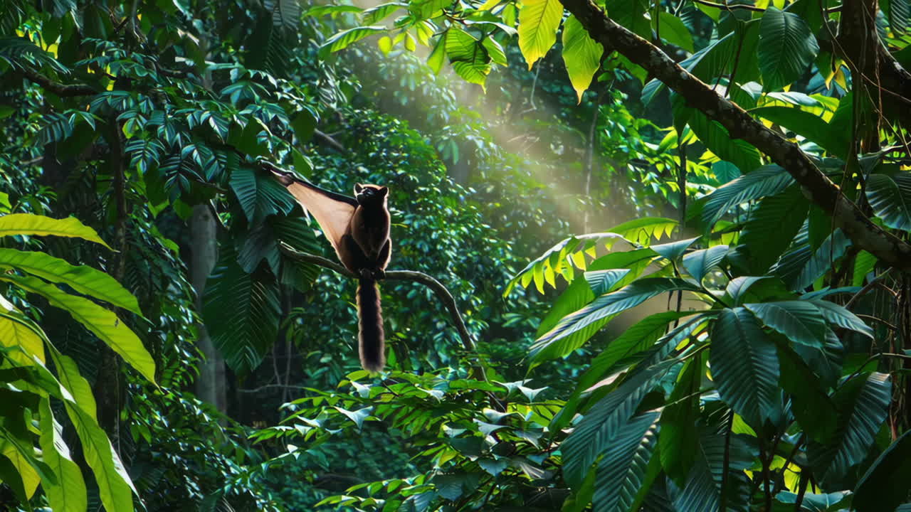 Lemur in a Tropical Forest