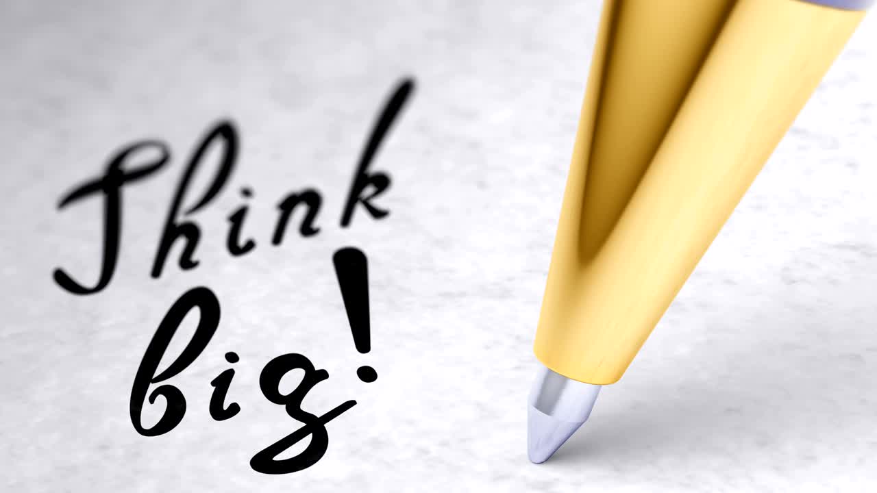 "큰 생각" 페이지에서 루핑 영상은 4k 해상도를 가지고 있습니다.