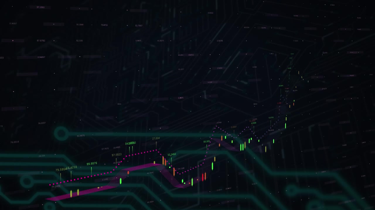 Animation of data processing over shapes