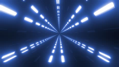 futuristic glowing blue tunnel