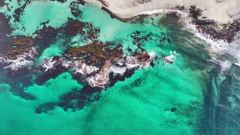 Aerial-view-of-Lofoten-Islands-beautiful-landscape-during-winter