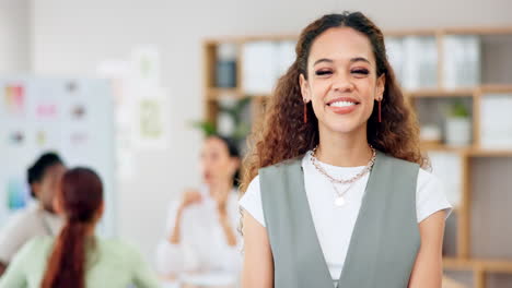 Happy,-face-and-teacher-with-arms-crossed