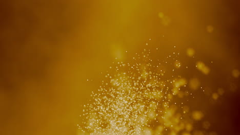 banner yellow gold bokeh particles glitter awards dust gradient abstract background