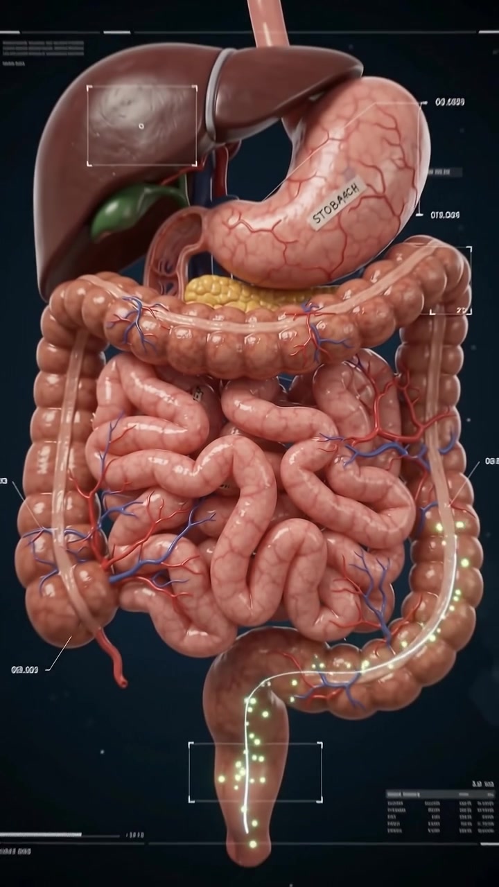 Anatomical Model of Human Digestive System with Digital Visualization