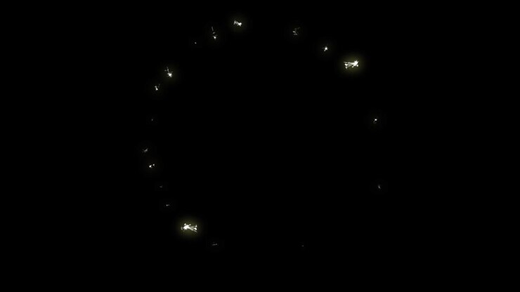 Star particles shimmer and shine against a black screen, creating a captivating visual effect. Perfect for enhancing your motion graphics projects with a touch of celestial magic