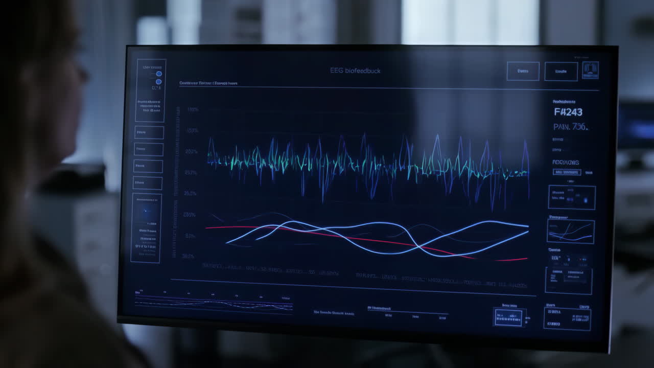 EEG Biofeedback Medical Data Display