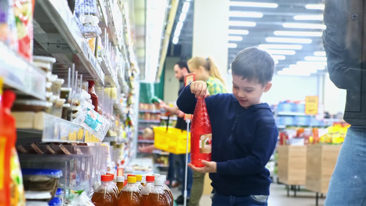 compras en una tienda de comestibles
