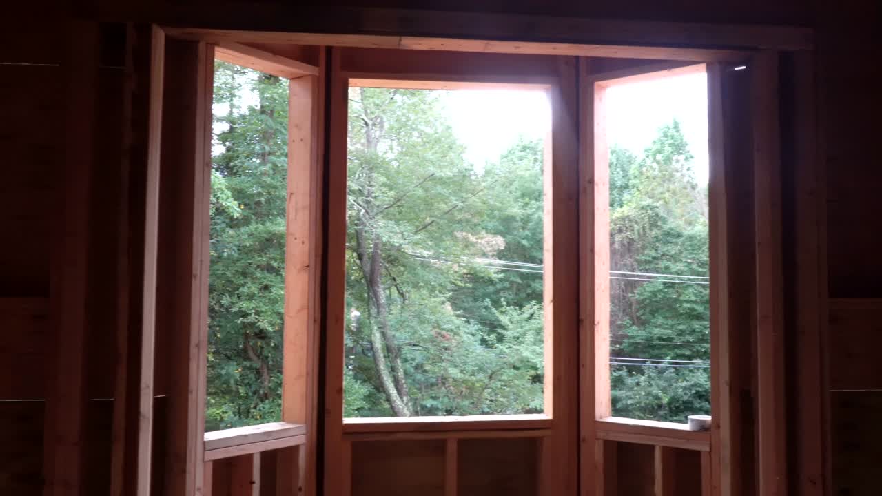 진보하는 집을 위한 새로운 개발 목조 프레임에 대한 건물 프레임 구조.