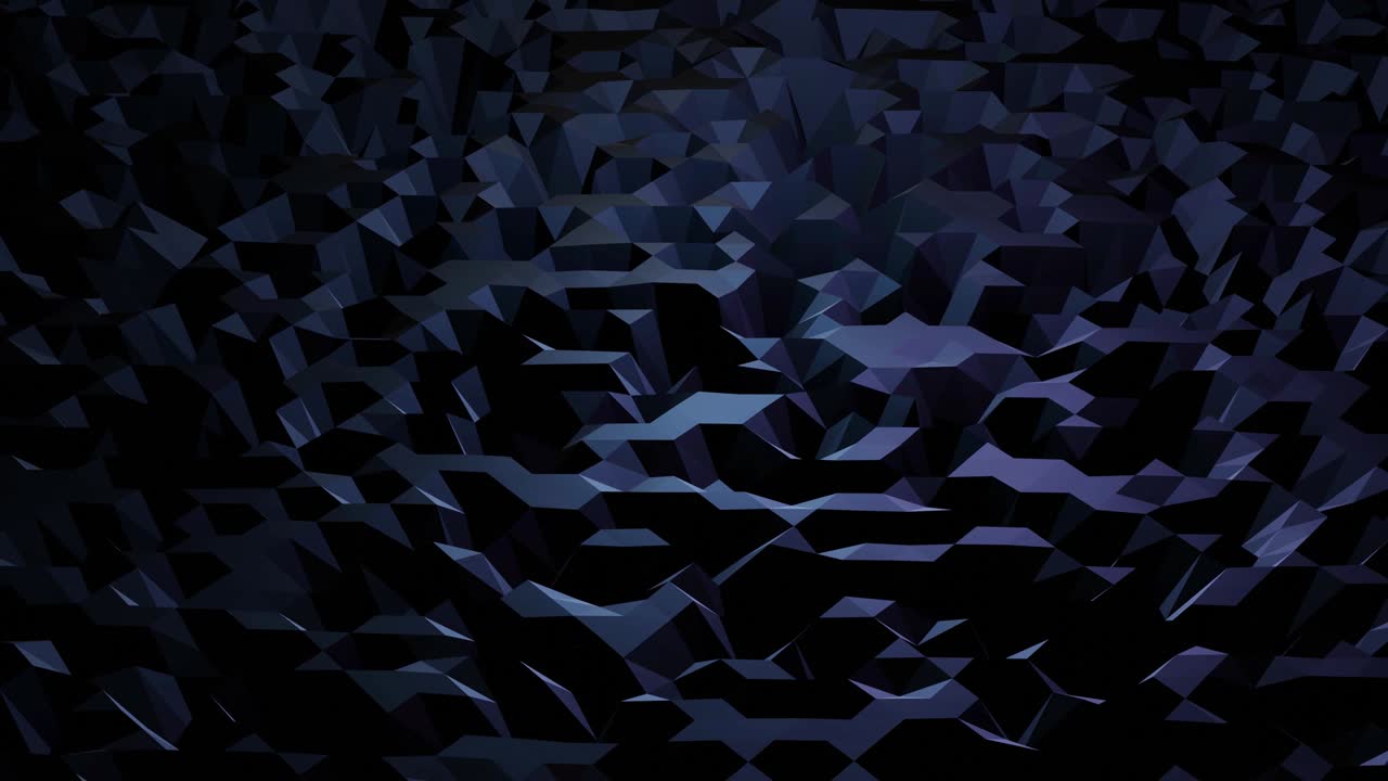 стильный творческий абстрактный темный низкий поли фон в 4k. абстрактные волны движутся по глянцевой поверхности в петле. гладкая мягкая бесшовная анимация. простая минималистическая геометрическая bg.