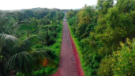 drone-flying-over-empty-road-in-lock-down