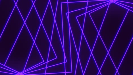 Vibrant-purple-neon-geometric-pattern-on-black-background