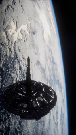 space station orbiting earth