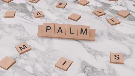 palm word on scrabble