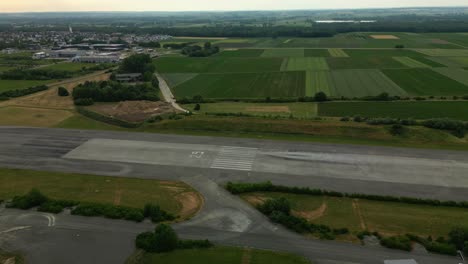 Disused-airport-runway-near-Bubesheim,-Günzburg,-Bavaria-in-Germany