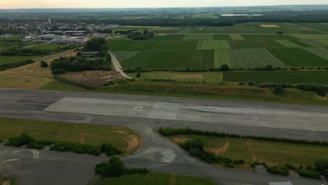 disused airport runway near bubesheim, günzburg, bavaria in germany