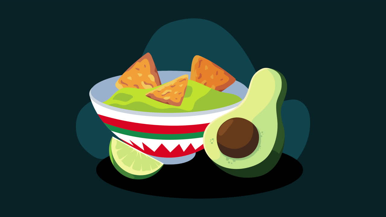 마요 (mayo) 의 축제는 과카모레와 아보카도에 나초를 넣은 축제입니다.