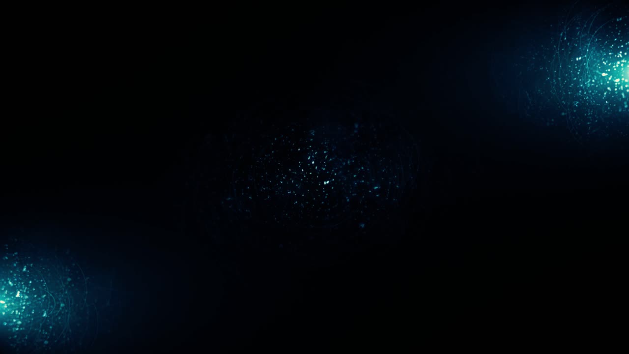 Abstract Glowing Circles on Dark Background