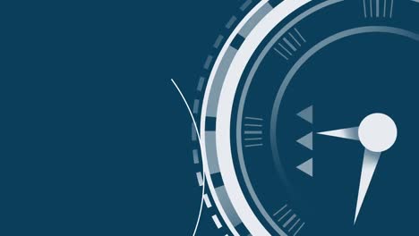 animation of clock ticking and data processing