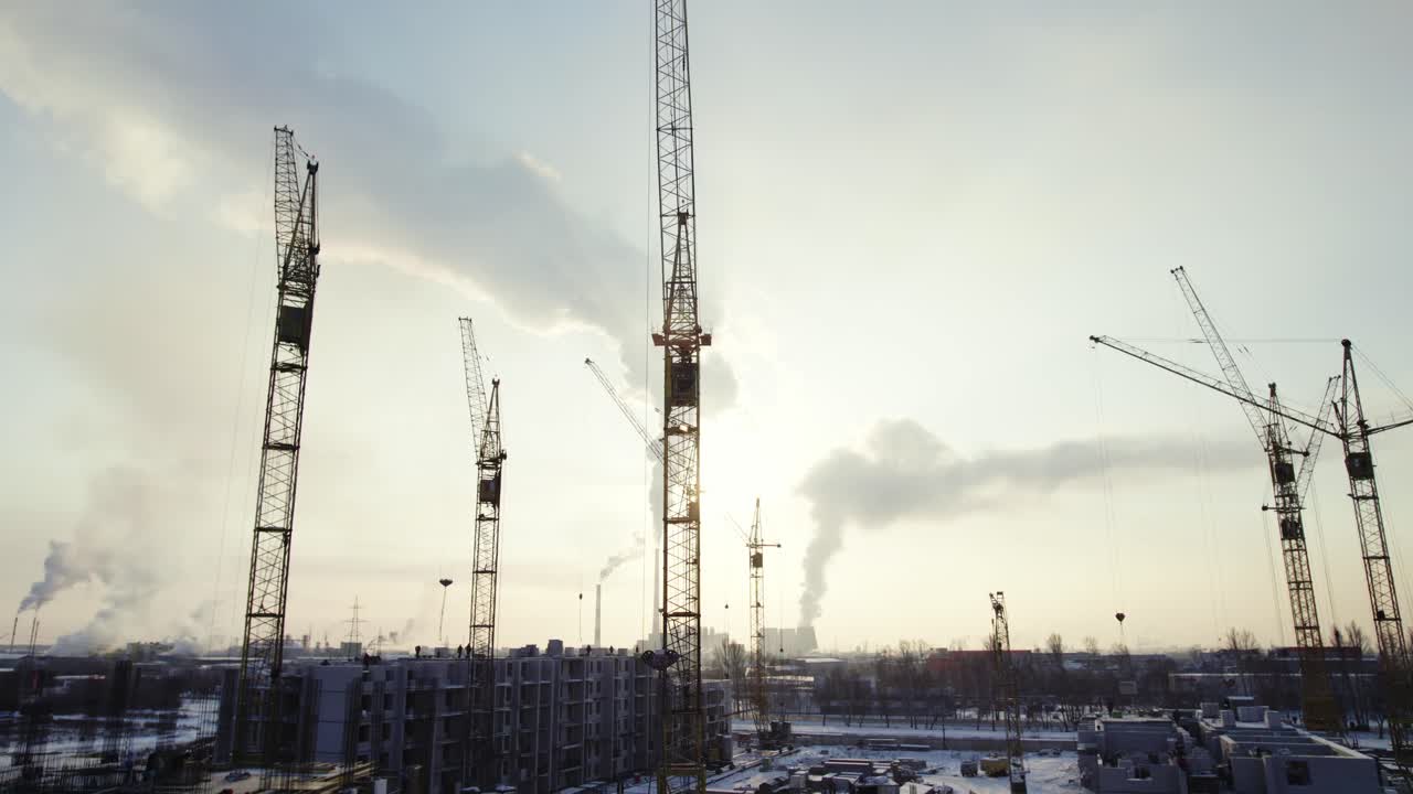 Construction Site in Winter