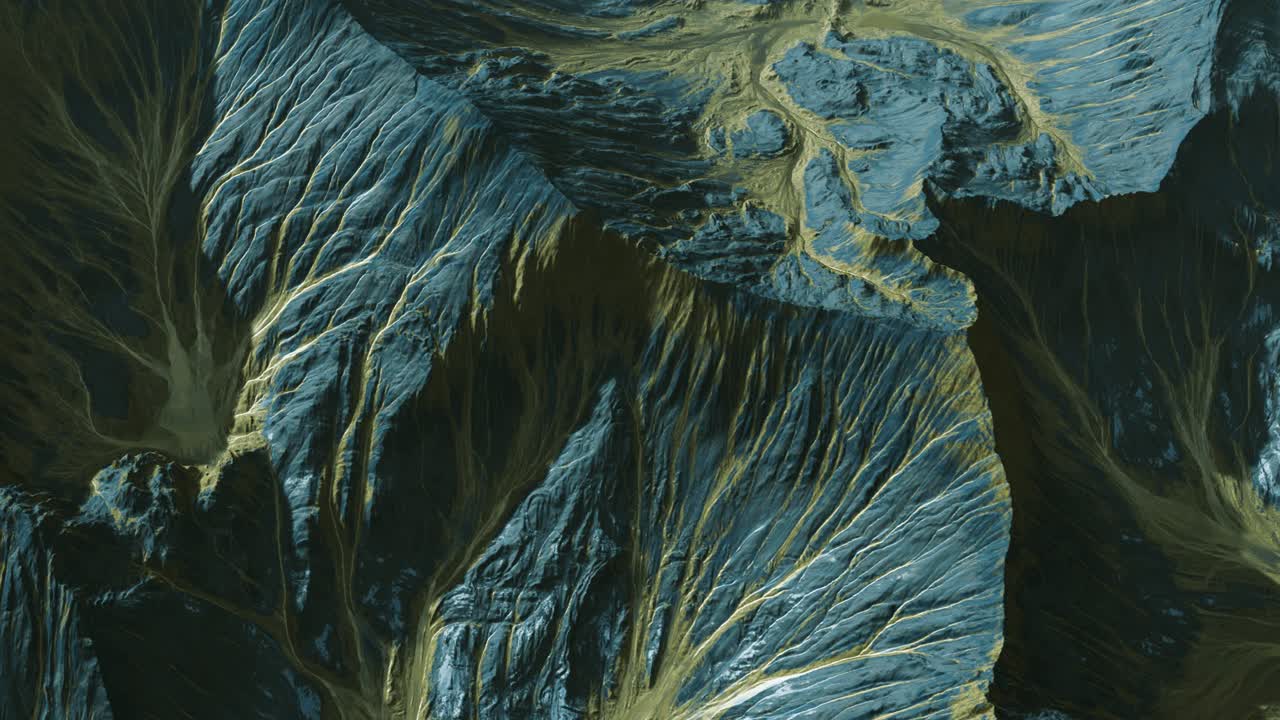 vista del paisaje del planeta alienígena