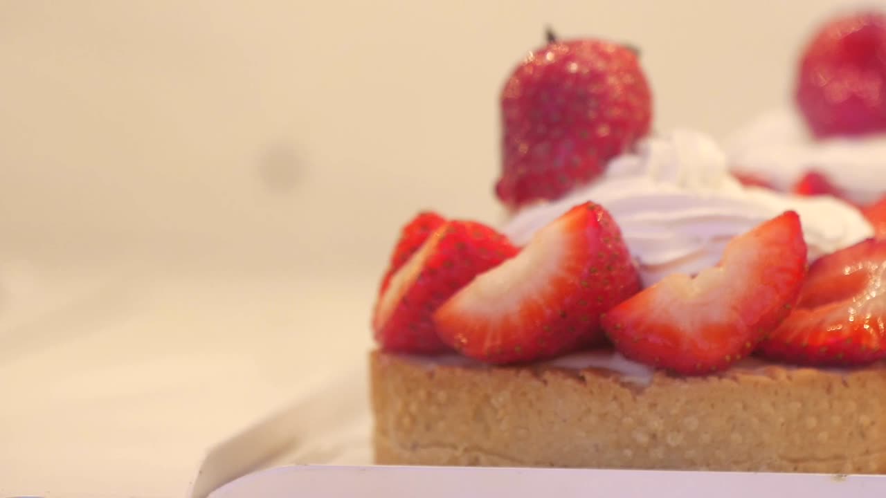 Strawberry tart dessert