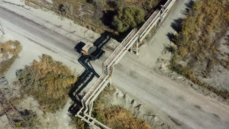 aerial view of mining operations