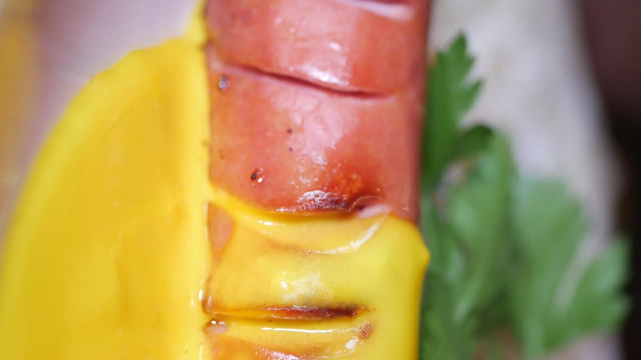 Grilled Hot Dog with Cheese