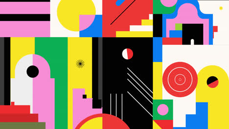 Abstract Geometric Colorful Art