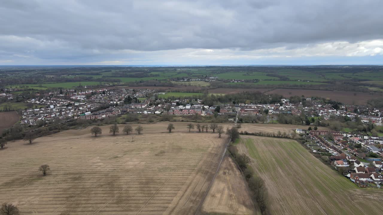 Chipping Ongar Essex Overzicht Luchtopnamen