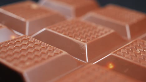 close-up of milk chocolate bar