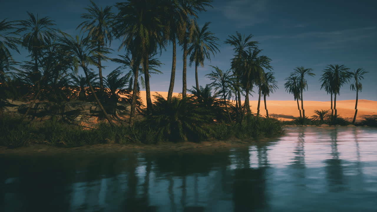 Tranquil Oasis in the Desert